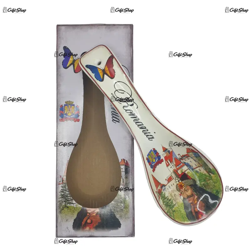 Suport lingura din ceramica, vlad tepes, romania